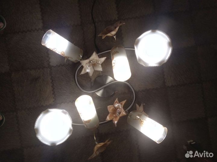 Люстра потолочная бу