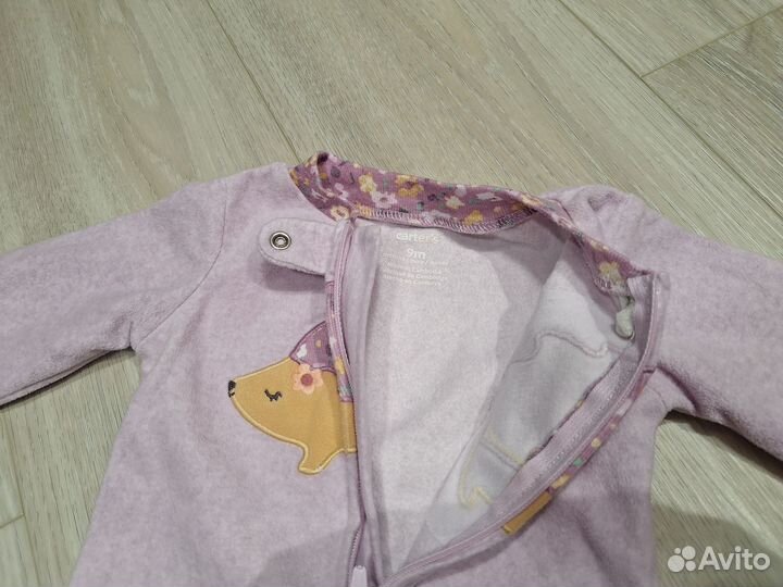 Комбинезон-слип carters, 9m, микрофлис