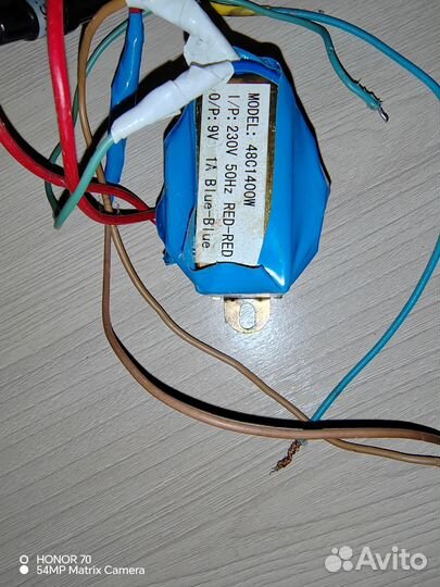 Понижающий трансформатор 220 на 9v