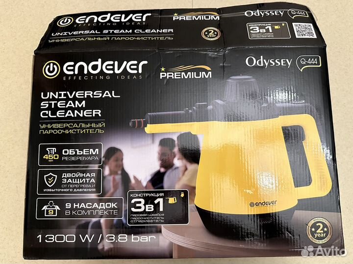 Универсальный пароочиститель endever odyssey q-444