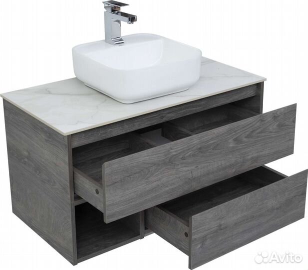 Тумба в ванную Stworki Карлстад дуб рошелье