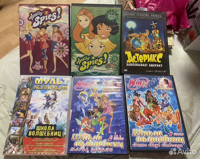 Dvd диски: мультики, игры, песни, английский язык
