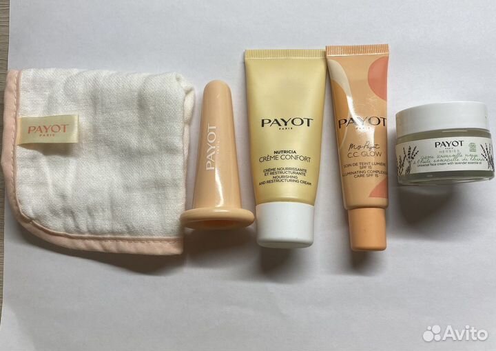 Payot миниатюры кремы, полотенце, массажер