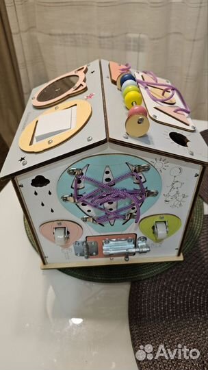 Бизиборд домик со светом большой