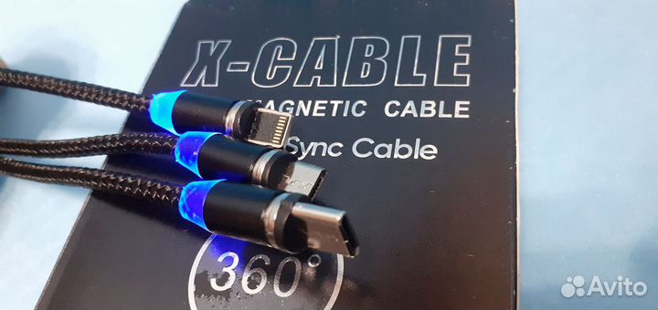 Магнитный кабель для всех microUSB lightning TypeC