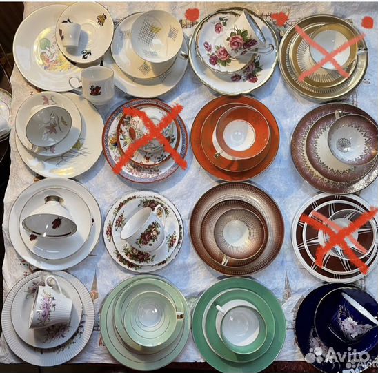 Чайные трио и пары