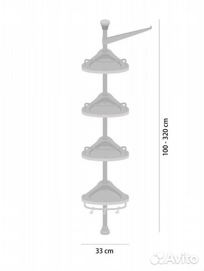 Полка для ванной