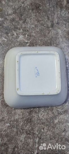 Салатник, тарелка СССР 1964г. 15*15*5 см