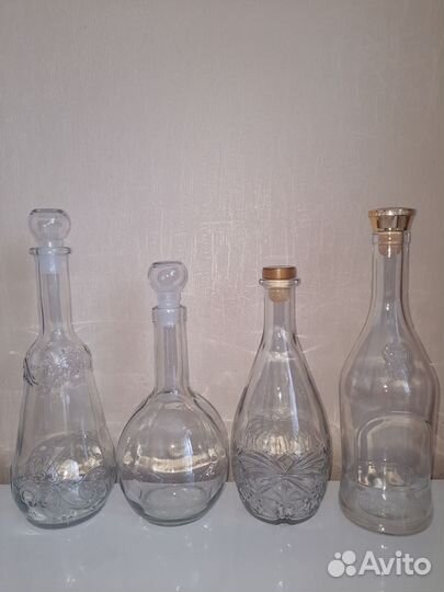 Штоф, графин стеклянный