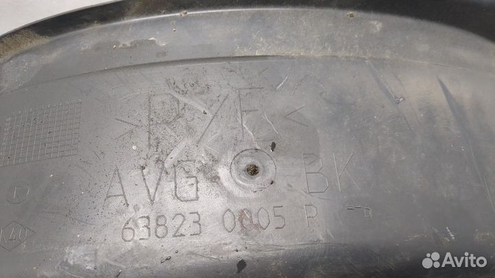 Защита арок (подкрылок) левая передняя Renault Laguna 3 2007, 2010