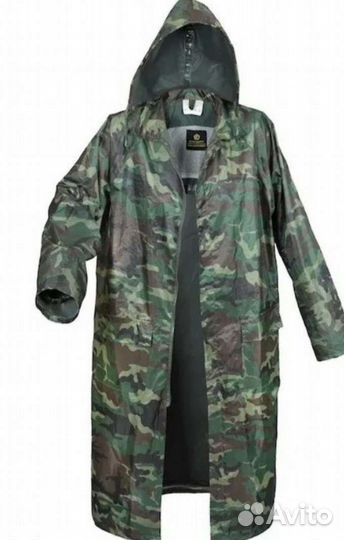 Плащ -Дождевик мужской.52-54 Камуфляж