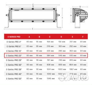20 Е-серия PRO (40 светодиодов) — Дальний свет