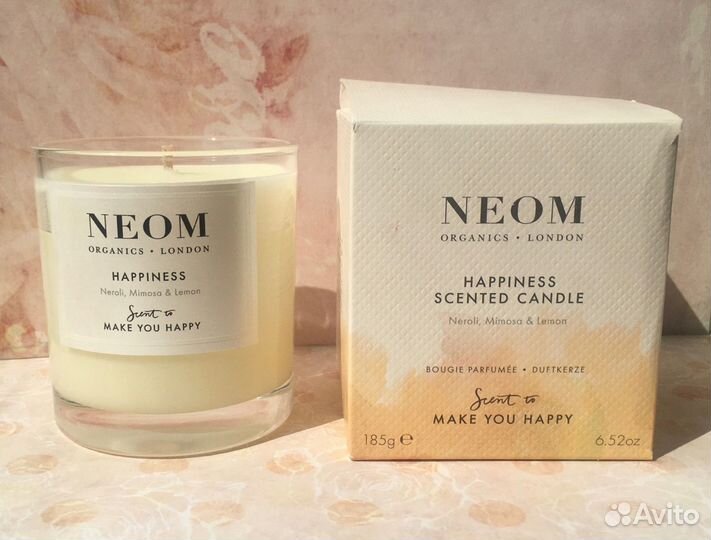 Новая свеча Neom Happiness 185 гр