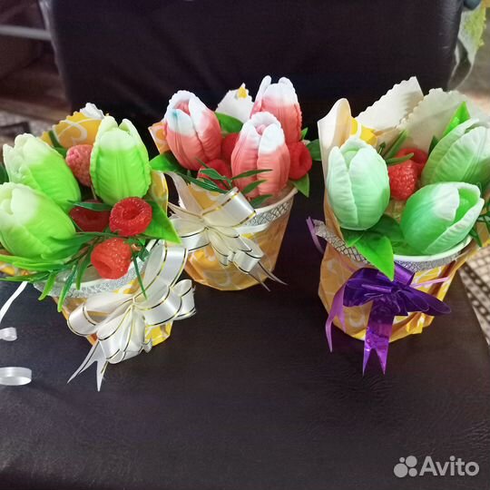 Букеты из мыла ручной работы