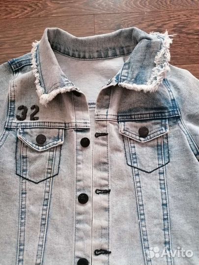 Джинсовая куртка детская 116