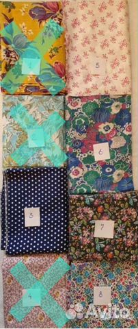 Отрезы ткани (ситец, бязь, сатин), СССР