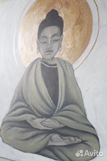Картина маслом на холсте Будда