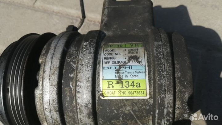 Компрессор кондиционера chevrolet aveo 1.2