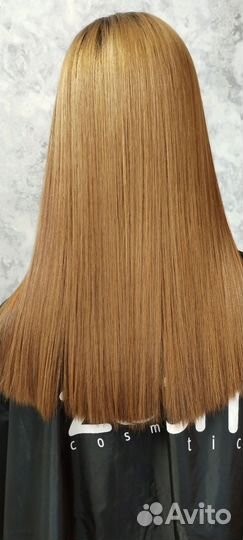 Кератиновое выпрямление волос