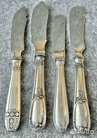Нож для масла, для паштета, посеребрение, Франция