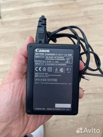 Зарядное устройство для фотоаппарата Canon LC-E6E