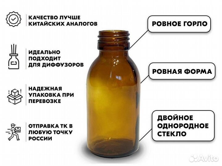 Стеклянный флакон/баночка для диффузора/духов опт