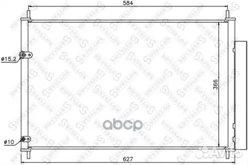 Радиатор кондиционера Toyota Auris 1.4/1.6 07