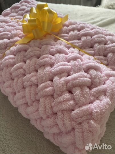 Плед детский вязаный ручная работа