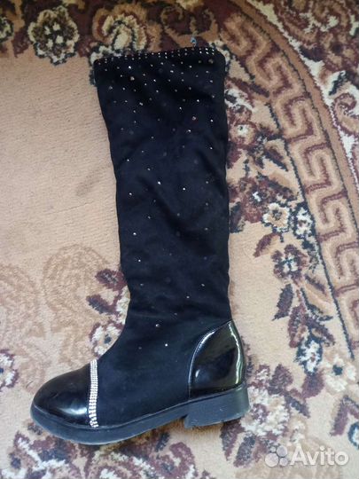 Модные ботфорты на девочку 33