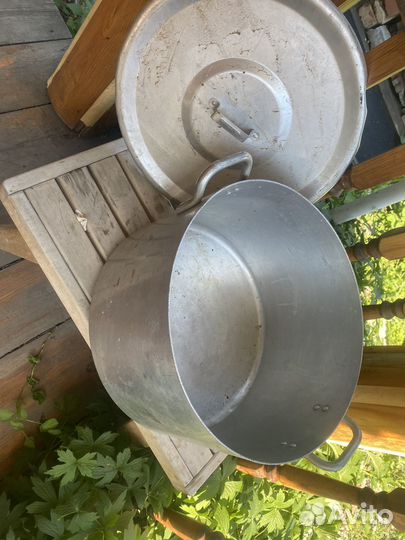 Кастрюля-Бак из пищевого алюминия с ручками 50 лит