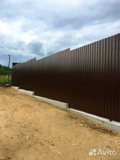 Забор из профнастила