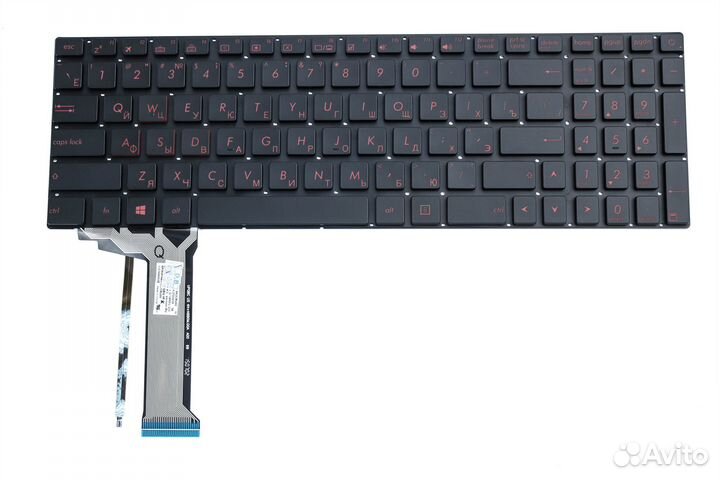 Клавиатура для Asus N751J Красные буквы p/n: NSK
