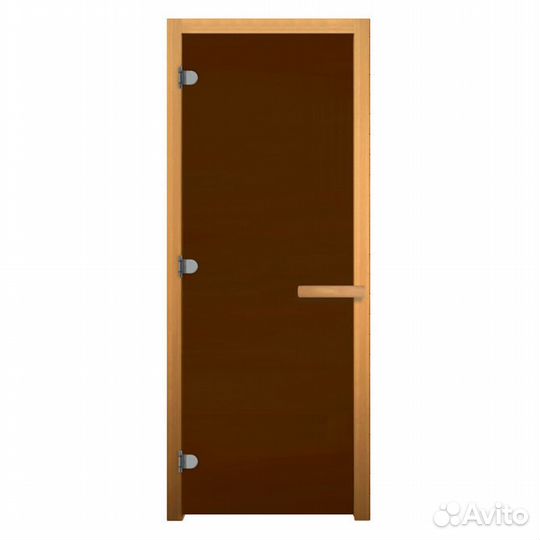 Дверь стекло Бронза Матовая 180х70 (8мм, 3 петли 7