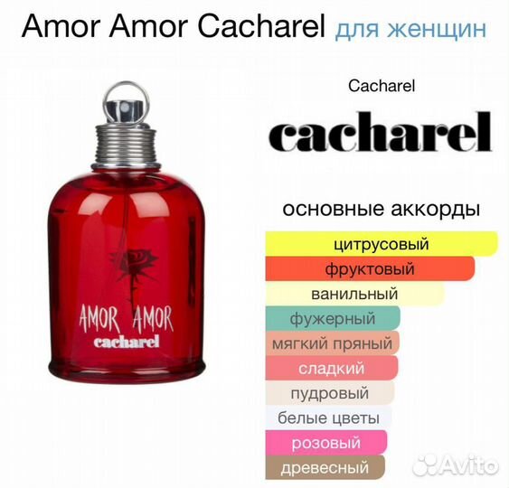 Amor Amor cacharel 80ml ОАЭ