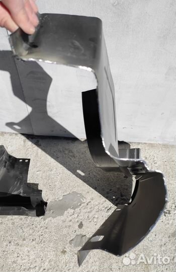 Кузовной порог Шкода Октавия А7 левый задняя часть