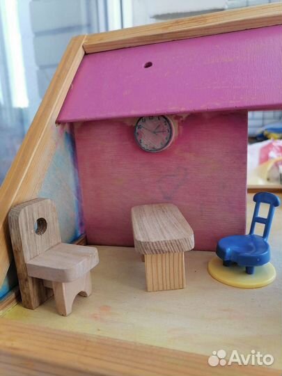 Домик для игры деревянный