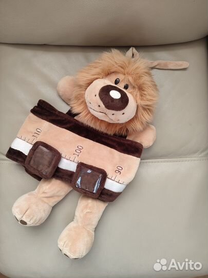 Ростомер детский.Gulliver.Лëвушка, мягкая игрушка