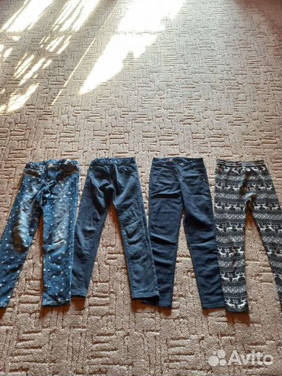 Брюки для девочки, 134 см