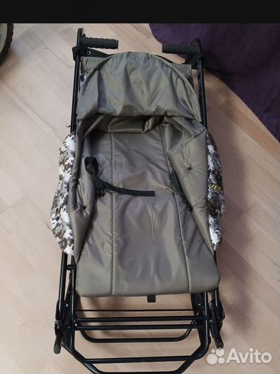 Санки коляска на колесах