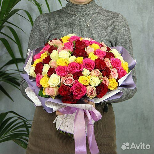 61 роза в Кемерово Цветы Букеты Розы