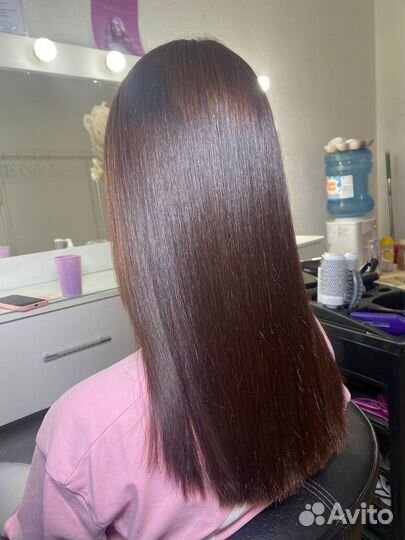 Кератиновое выпрямление ботокс волос