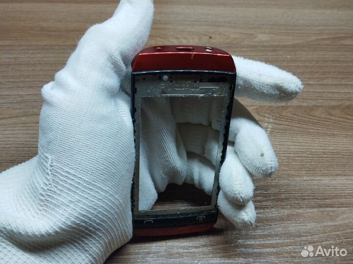 Nokia Asha 306. Рамка дисплея и тачскрина. Ориг