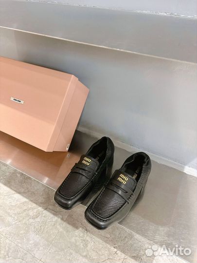 Лоферы женские Miu miu премиум