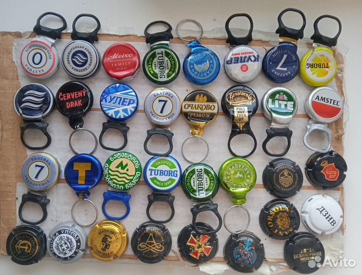 Разные крышки от бутылок