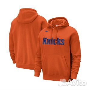 Мужской оранжевый пуловер с капюшоном New York Kni