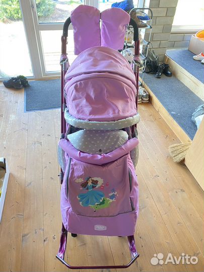 Санки коляска ника 7-4