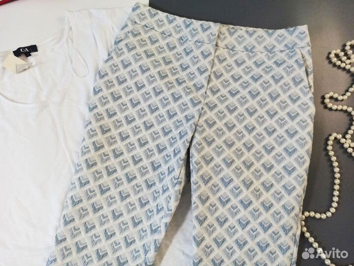 Next Фактурные переливающиеся брюки 40