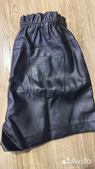 Шорты эко кожа