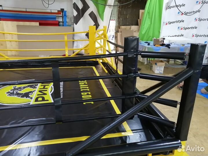 Боксерский ринг напольный на раме 6*6м
