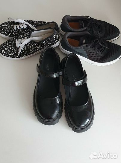 Обувь для девочки, три пары 35 36